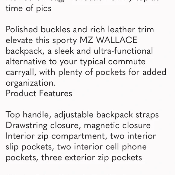 MZ Wallace Backpack with Silver - Picture 8 of 8